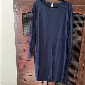 Lululemon Athletica Blue Dolman Sleeve Sheath Dress